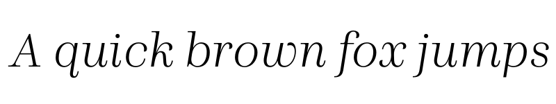 Preview of Presti Text Book Italic font