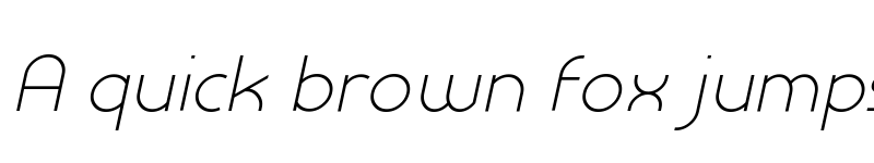 Preview of Prestij Demo Light Italic font