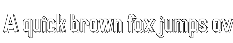 Preview of Preussische VI 9 Schatten-Linie Regular font