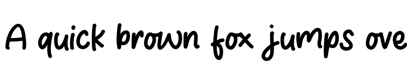 Preview of Prilly Monly Regular font