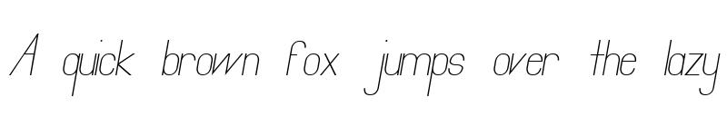Preview of Primadona Italic Regular font