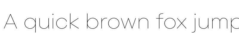 Preview of Primeform Pro Demo Thin font