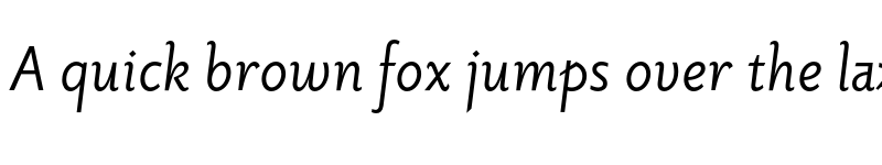 Preview of Priori Sans OT Italic font