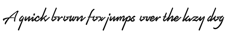 Preview of Pristine Script Regular font