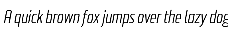 Preview of Probeta Light Italic font