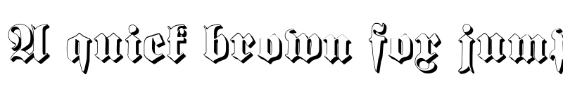 Preview of Proclamate Embossed Heavy font