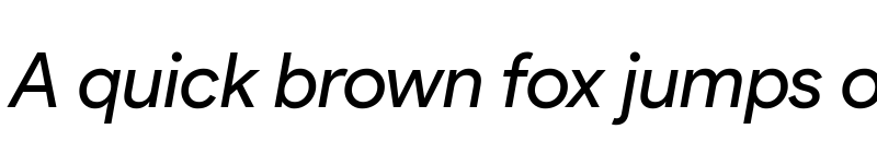 Preview of Product Sans Italic font