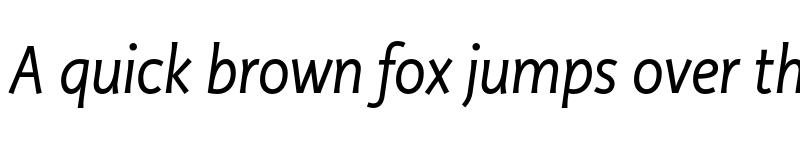 Preview of Productus Book Italic font