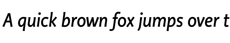 Preview of Productus Medium Italic font