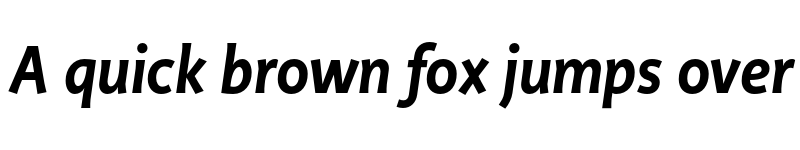 Preview of Productus Semi Bold Italic font