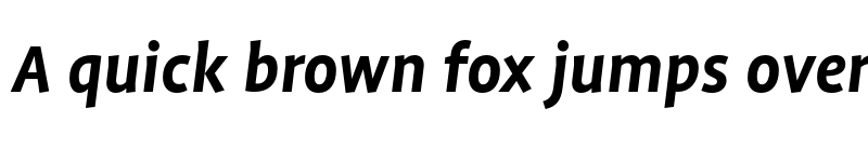 Preview of Profile Pro Bold Italic font