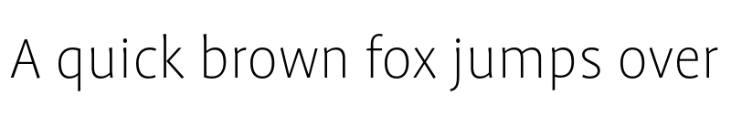 Preview of Profile Pro Extlight font