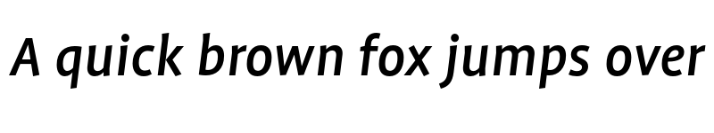 Preview of Profile Pro Medium Italic font