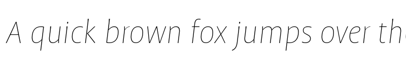 Preview of Profile Pro Thin Italic font