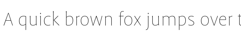 Preview of Profile Pro Thin font