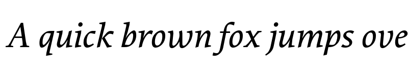 Preview of Proforma Medium Italic font