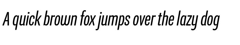 Preview of Program Nar OT Regular Italic font