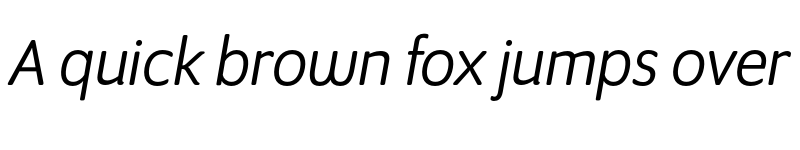 Preview of Program OT Book Italic font