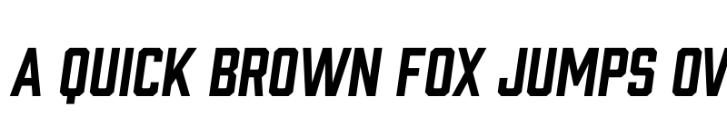 Preview of Prohibition Oblique font