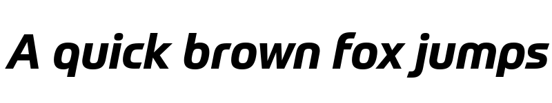 Preview of Prometo Bold Italic font