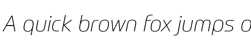 Preview of Prometo Thin Italic font