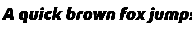 Preview of Prometo Trial Black Italic font