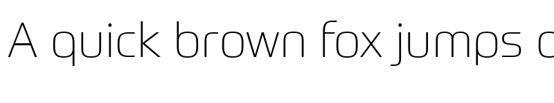 Preview of Prometo Trial Thin font