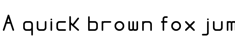 Preview of proportional tfb Regular font