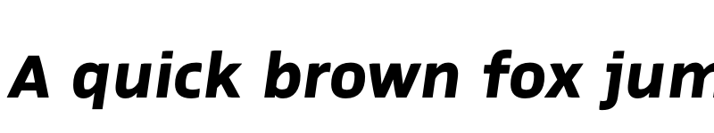 Preview of Prosaic Std ExtraBold Italic font