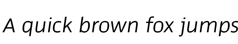 Preview of Prosaic Std Light Italic font