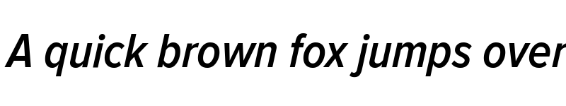 Preview of Proxima Nova Alt Condensed Semibold Italic font