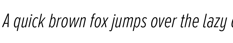 Preview of Proxima Nova Alt Extra Condensed Light Italic font