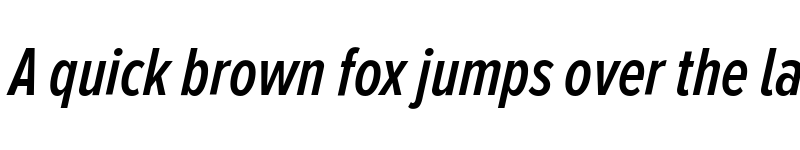 Preview of Proxima Nova Alt Extra Condensed Semibold Italic font