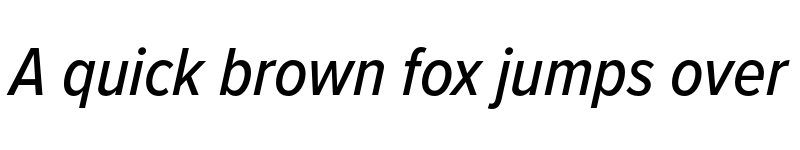 Preview of Proxima Nova Condensed Medium Italic font