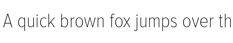 Preview of Proxima Nova Condensed Thin font