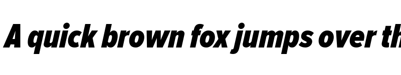 Preview of Proxima Nova Extra Condensed Black Italic font