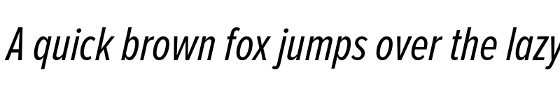 Preview of Proxima Nova Extra Condensed Regular Italic font