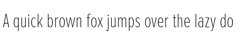 Preview of Proxima Nova Extra Condensed Thin font