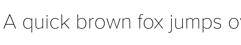 Preview of Proxima Nova Thin font