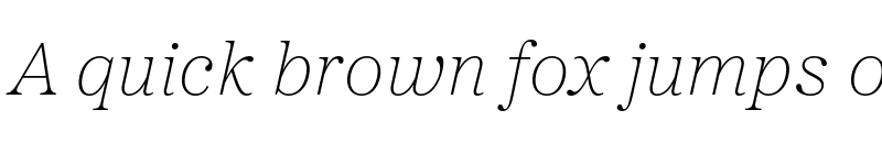 Preview of Proxima Sera Thin Italic font