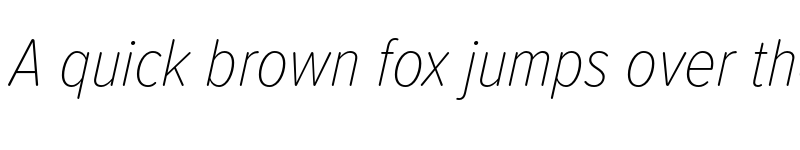 Preview of Proxima Soft Condensed Thin Italic font