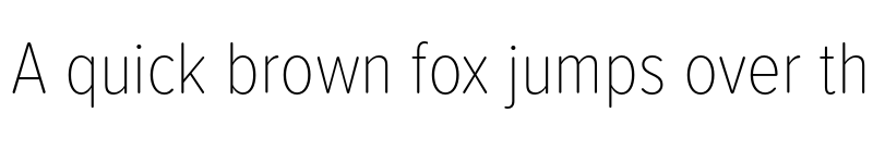 Preview of Proxima Soft Condensed Thin font