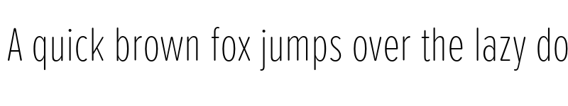 Preview of Proxima Soft Extra Condensed Thin font