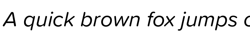 Preview of Proxima Soft Italic font