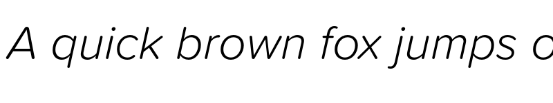 Preview of Proxima Soft Light Italic font