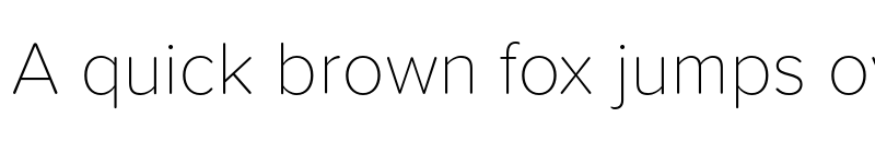 Preview of Proxima Soft Thin font