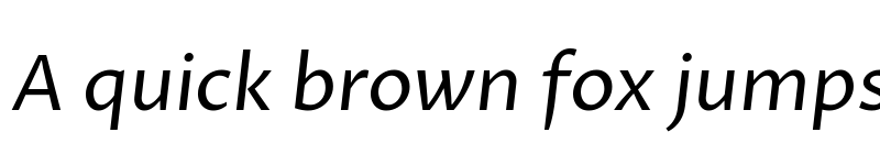 Preview of Proza Libre Italic font