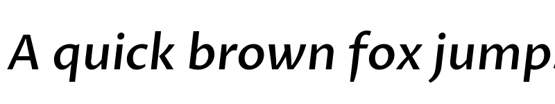 Preview of Proza Libre Medium Italic font