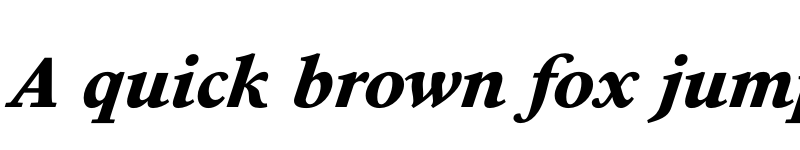 Preview of PSFournier Std Petit Heavy Italic font