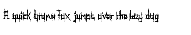 Preview of Psychotic Regular font